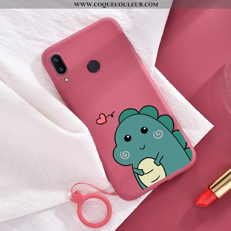 Housse Huawei P20 Lite Protection Coque Fluide Doux, Étui Huawei P20 Lite Dessin Animé Vert Verte