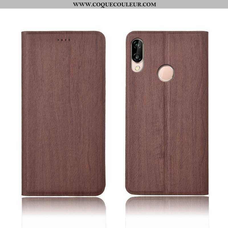 Étui Huawei P20 Lite Modèle Fleurie Arbres Protection, Coque Huawei P20 Lite Fluide Doux Téléphone P