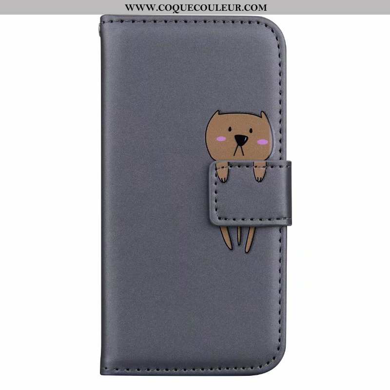 Housse Huawei P20 Lite Protection Coque Cuir, Étui Huawei P20 Lite Dessin Animé Orange