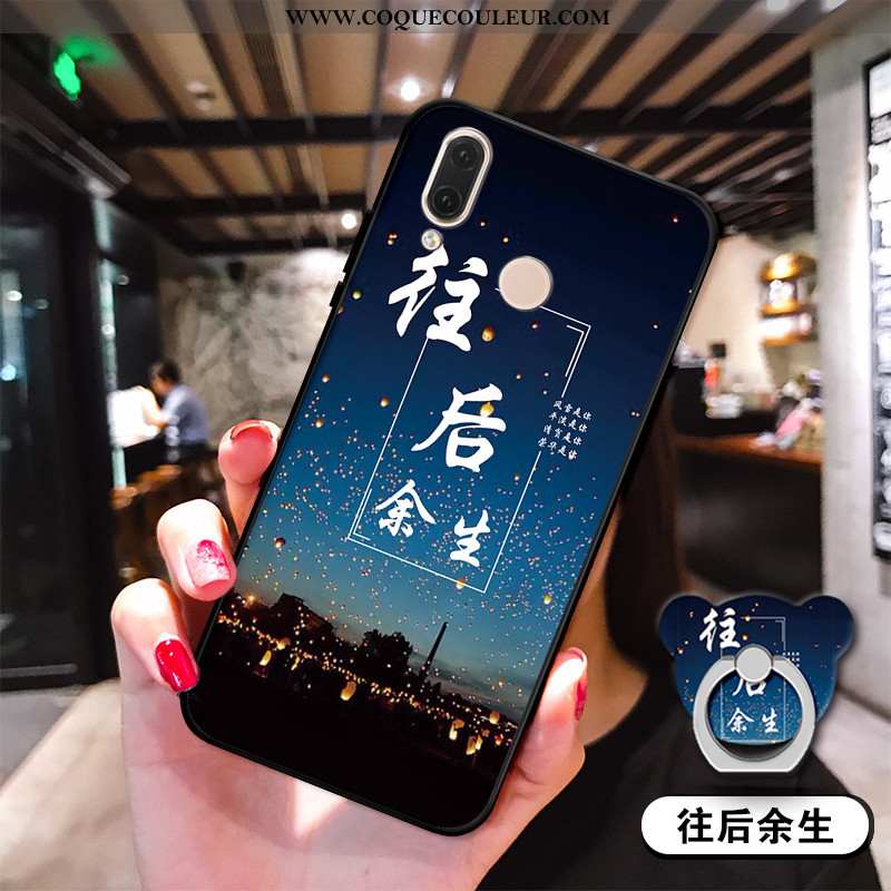 Housse Huawei P20 Lite Silicone Incassable Bleu, Étui Huawei P20 Lite Téléphone Portable Coque Bleu