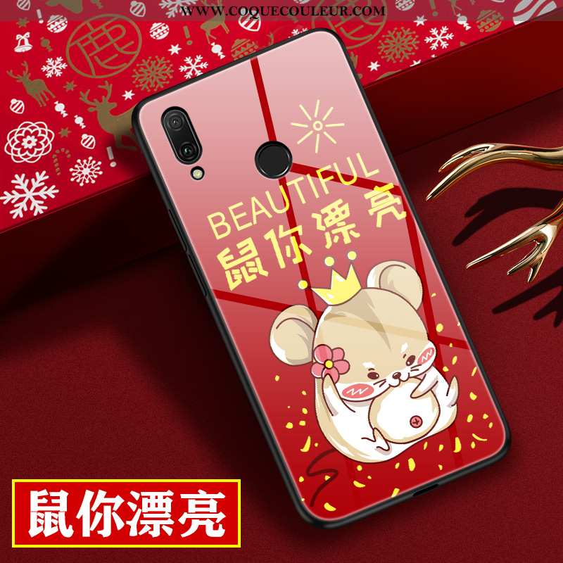 Coque Huawei P20 Lite Personnalité Protection Incassable, Housse Huawei P20 Lite Dessin Animé Rouge