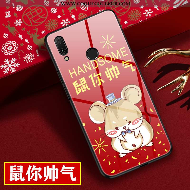 Coque Huawei P20 Lite Personnalité Protection Incassable, Housse Huawei P20 Lite Dessin Animé Rouge