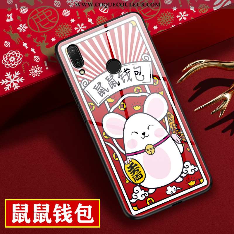 Coque Huawei P20 Lite Personnalité Protection Incassable, Housse Huawei P20 Lite Dessin Animé Rouge