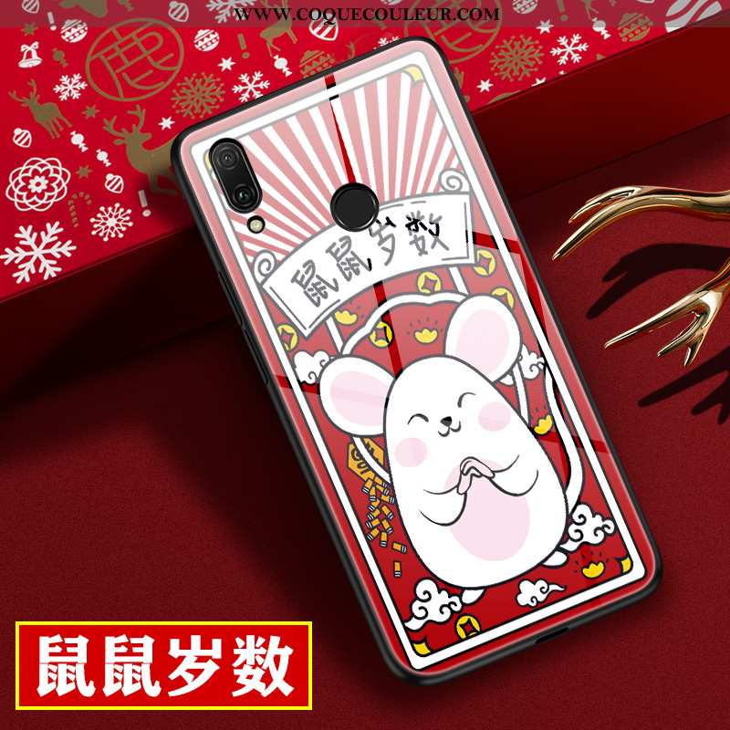 Coque Huawei P20 Lite Personnalité Protection Incassable, Housse Huawei P20 Lite Dessin Animé Rouge