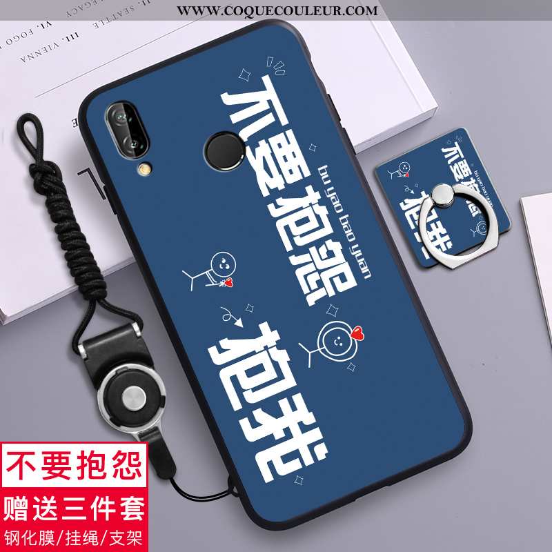 Étui Huawei P20 Lite Fluide Doux Dessin Animé Créatif, Coque Huawei P20 Lite Silicone Incassable Ver