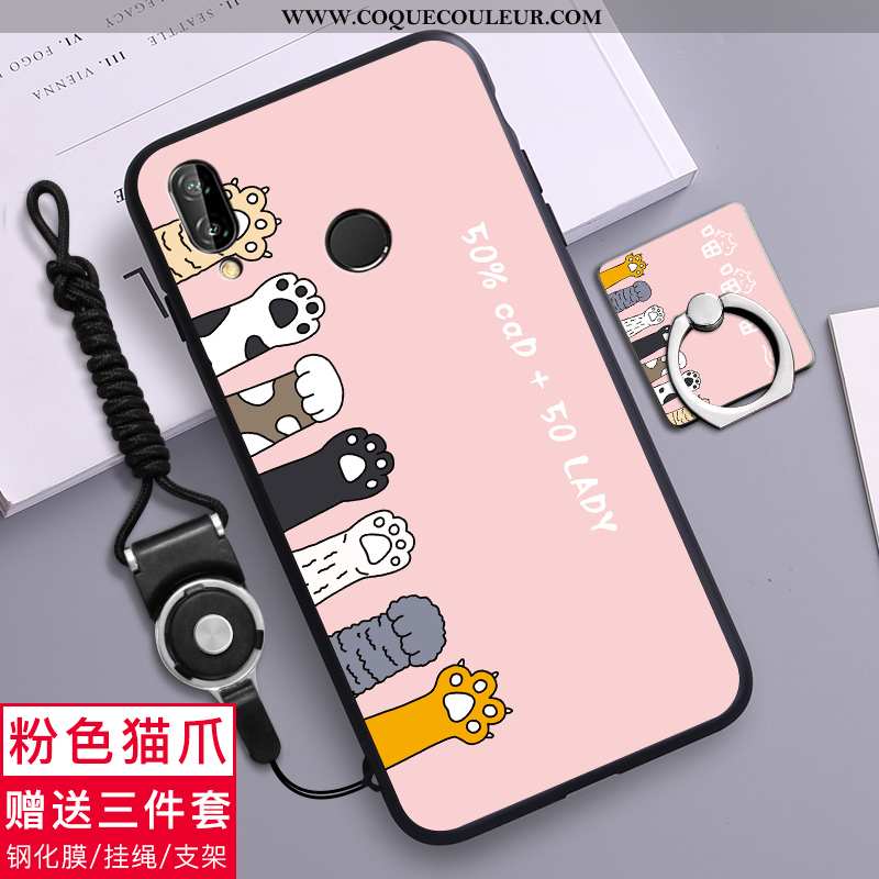 Étui Huawei P20 Lite Fluide Doux Dessin Animé Créatif, Coque Huawei P20 Lite Silicone Incassable Ver