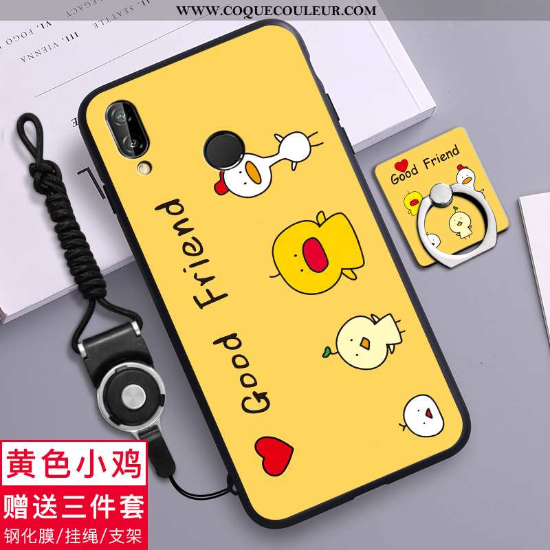 Étui Huawei P20 Lite Fluide Doux Dessin Animé Créatif, Coque Huawei P20 Lite Silicone Incassable Ver