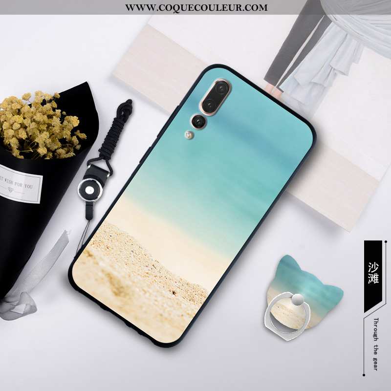 Coque Huawei P20 Pro Silicone Créatif Étui, Housse Huawei P20 Pro Protection Blanche