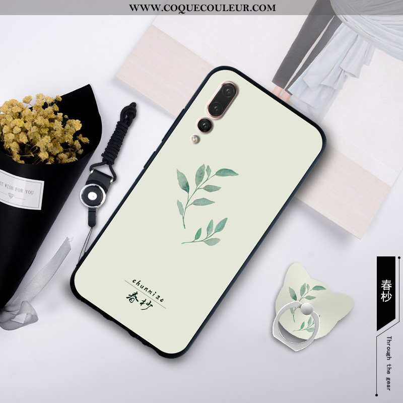 Coque Huawei P20 Pro Silicone Créatif Étui, Housse Huawei P20 Pro Protection Blanche