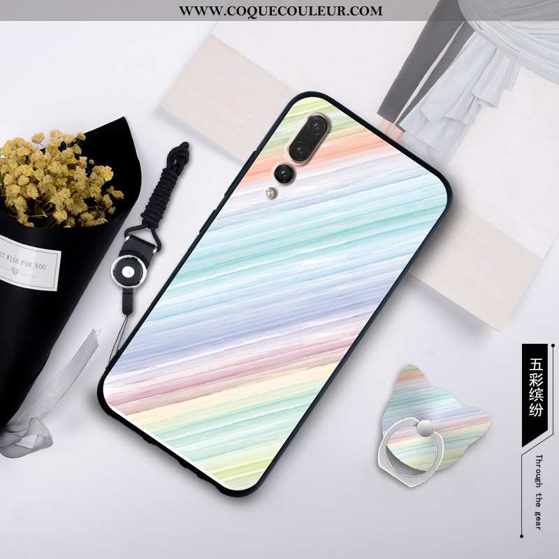 Coque Huawei P20 Pro Silicone Créatif Étui, Housse Huawei P20 Pro Protection Blanche