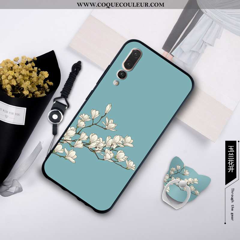 Coque Huawei P20 Pro Silicone Créatif Étui, Housse Huawei P20 Pro Protection Blanche