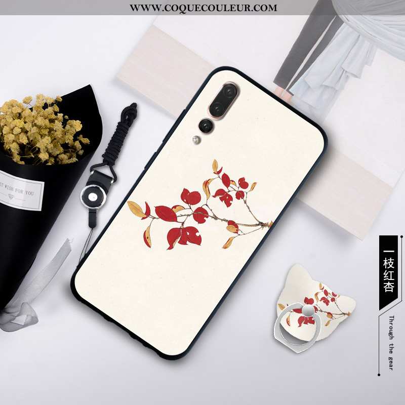 Coque Huawei P20 Pro Silicone Créatif Étui, Housse Huawei P20 Pro Protection Blanche