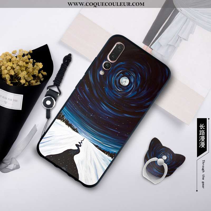 Coque Huawei P20 Pro Silicone Créatif Étui, Housse Huawei P20 Pro Protection Blanche