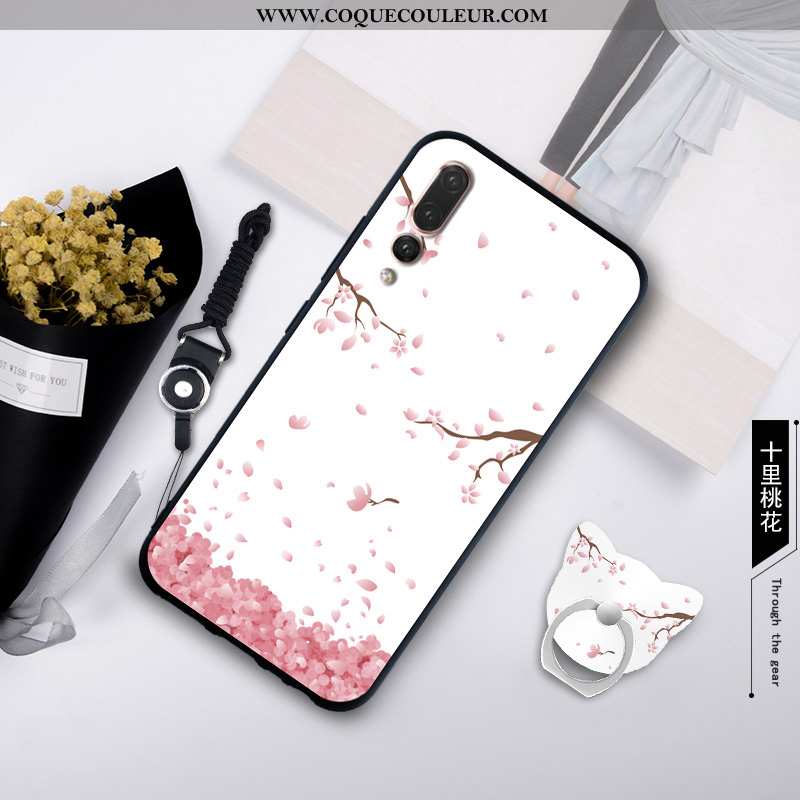 Coque Huawei P20 Pro Silicone Créatif Étui, Housse Huawei P20 Pro Protection Blanche