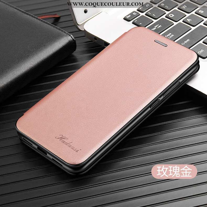 Coque Huawei P20 Pro Cuir Téléphone Portable Étui, Housse Huawei P20 Pro Protection Rose