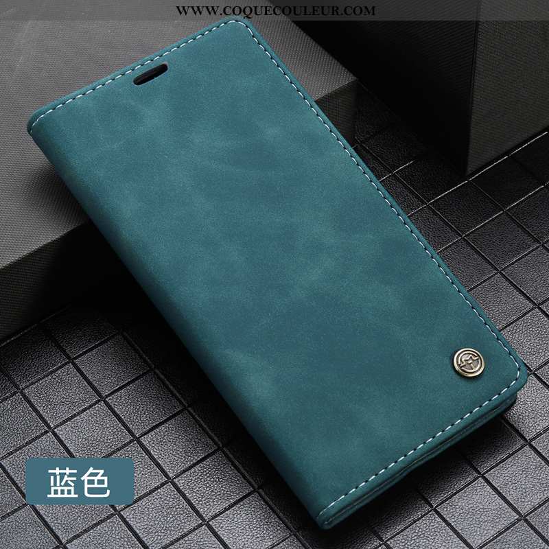 Coque Huawei P20 Pro Cuir Carte Étui, Housse Huawei P20 Pro Protection Incassable Bleu