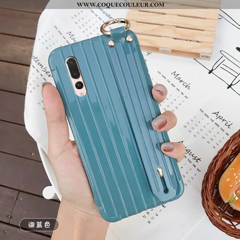 Étui Huawei P20 Pro Fluide Doux Coque Vert, Huawei P20 Pro Silicone Amoureux Verte