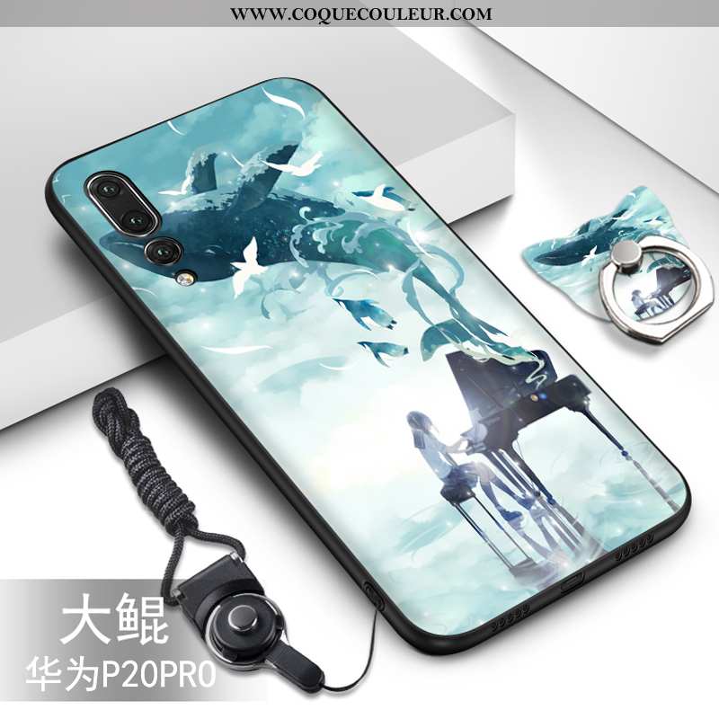 Coque Huawei P20 Pro Fluide Doux Incassable, Housse Huawei P20 Pro Silicone Vert Turquoise