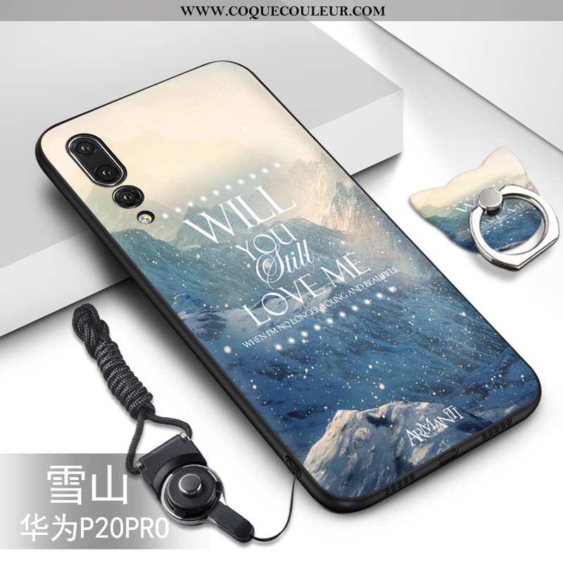 Coque Huawei P20 Pro Fluide Doux Incassable, Housse Huawei P20 Pro Silicone Vert Turquoise