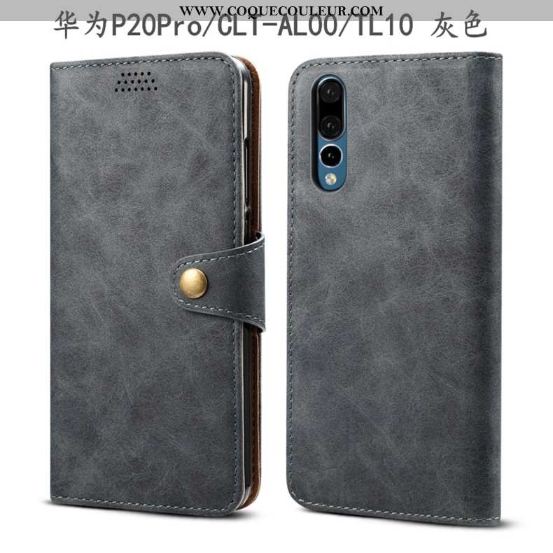 Coque Huawei P20 Pro Protection Téléphone Portable Tout Compris, Housse Huawei P20 Pro Cuir Incassab