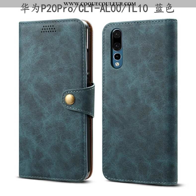 Coque Huawei P20 Pro Protection Téléphone Portable Tout Compris, Housse Huawei P20 Pro Cuir Incassab