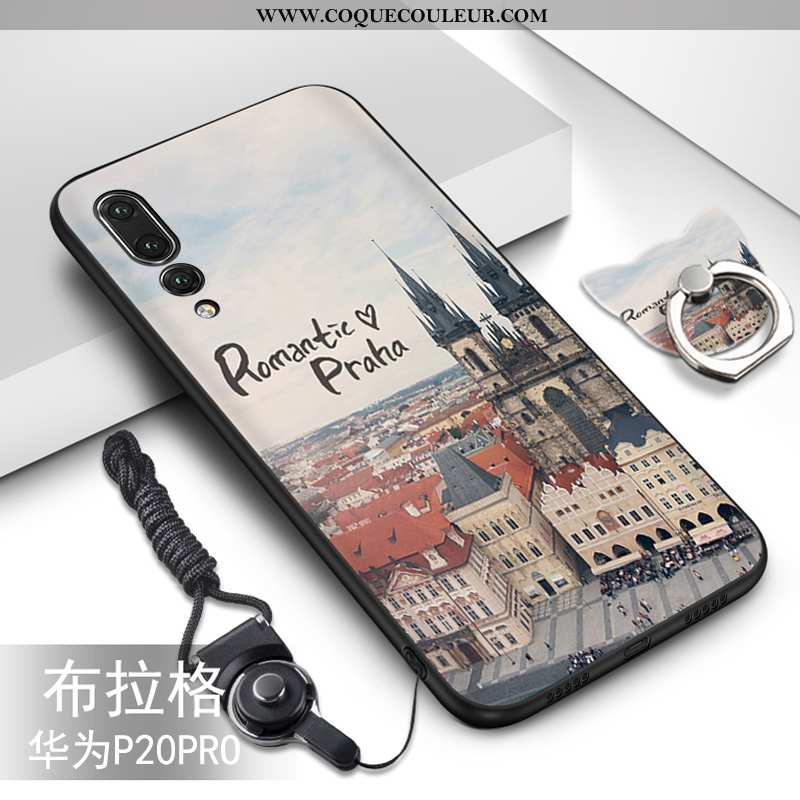 Coque Huawei P20 Pro Fluide Doux Dessin Animé Créatif, Housse Huawei P20 Pro Protection Ornements Su