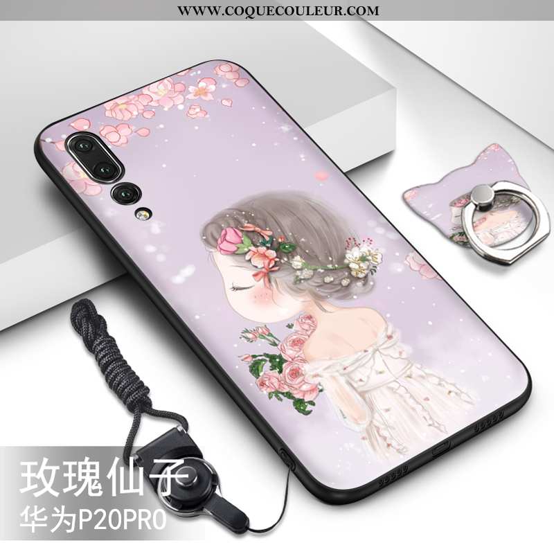 Coque Huawei P20 Pro Fluide Doux Dessin Animé Créatif, Housse Huawei P20 Pro Protection Ornements Su