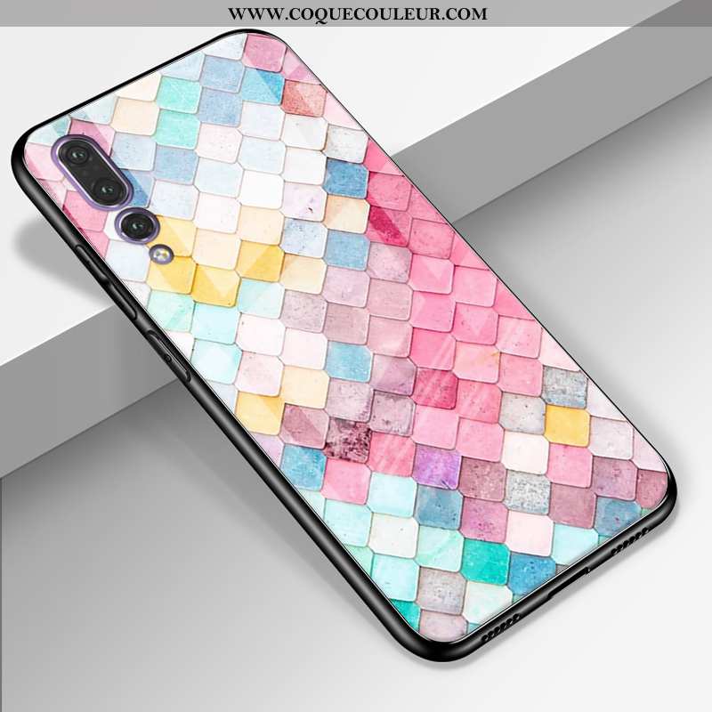 Coque Huawei P20 Pro Dessin Animé Mode Téléphone Portable, Housse Huawei P20 Pro Cuir Véritable Sili