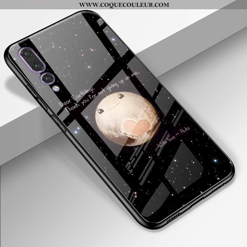 Coque Huawei P20 Pro Dessin Animé Mode Téléphone Portable, Housse Huawei P20 Pro Cuir Véritable Sili