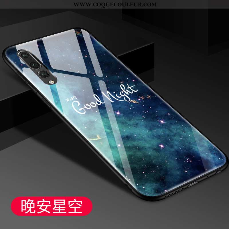 Étui Huawei P20 Pro Tendance Charmant Téléphone Portable, Coque Huawei P20 Pro Mode Amoureux Bleu