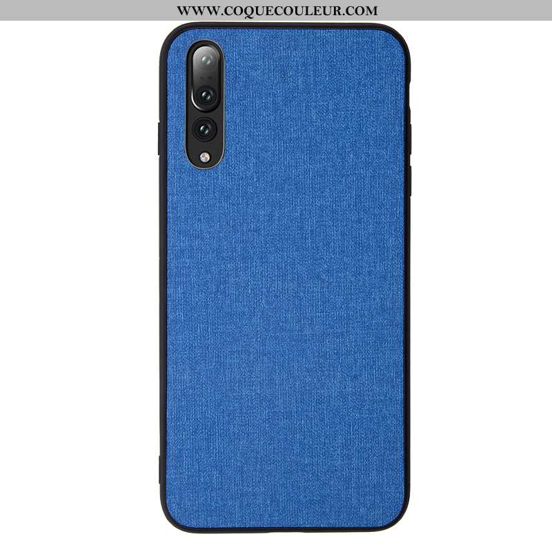 Coque Huawei P20 Pro Modèle Fleurie Toile Silicone, Housse Huawei P20 Pro Fluide Doux Protection Ble