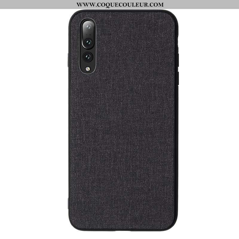 Coque Huawei P20 Pro Modèle Fleurie Toile Silicone, Housse Huawei P20 Pro Fluide Doux Protection Ble