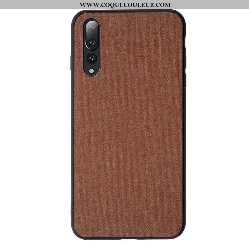 Coque Huawei P20 Pro Modèle Fleurie Toile Silicone, Housse Huawei P20 Pro Fluide Doux Protection Ble