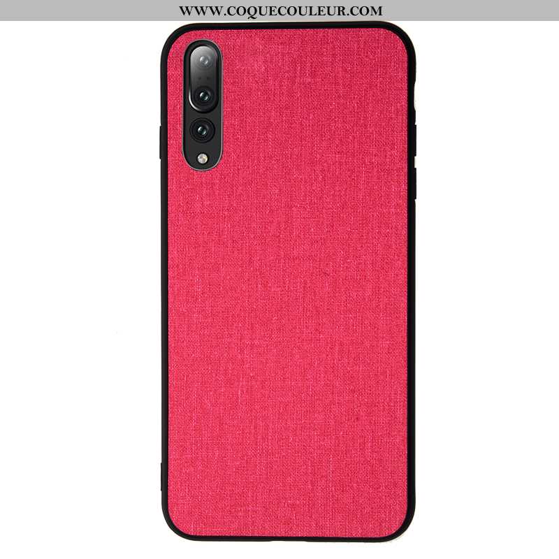 Coque Huawei P20 Pro Modèle Fleurie Toile Silicone, Housse Huawei P20 Pro Fluide Doux Protection Ble