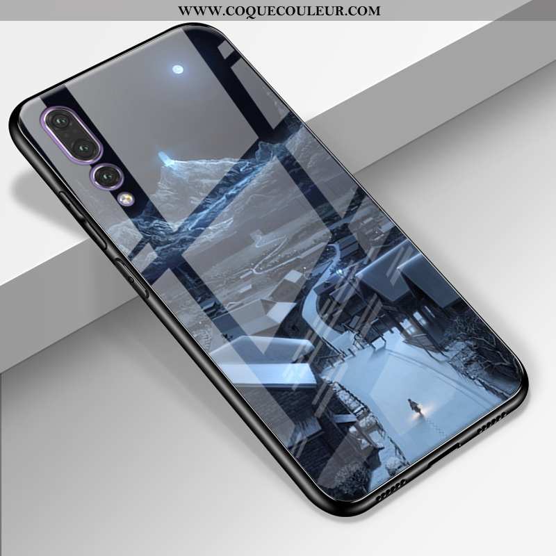 Housse Huawei P20 Pro Protection Amoureux Téléphone Portable, Étui Huawei P20 Pro Verre Délavé En Da