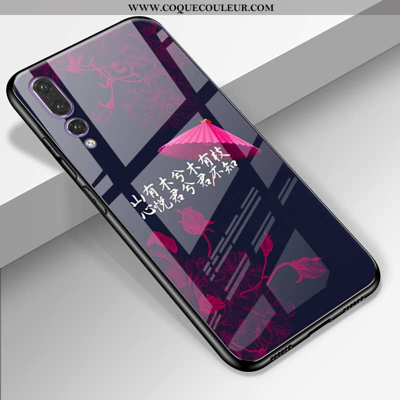 Housse Huawei P20 Pro Protection Amoureux Téléphone Portable, Étui Huawei P20 Pro Verre Délavé En Da