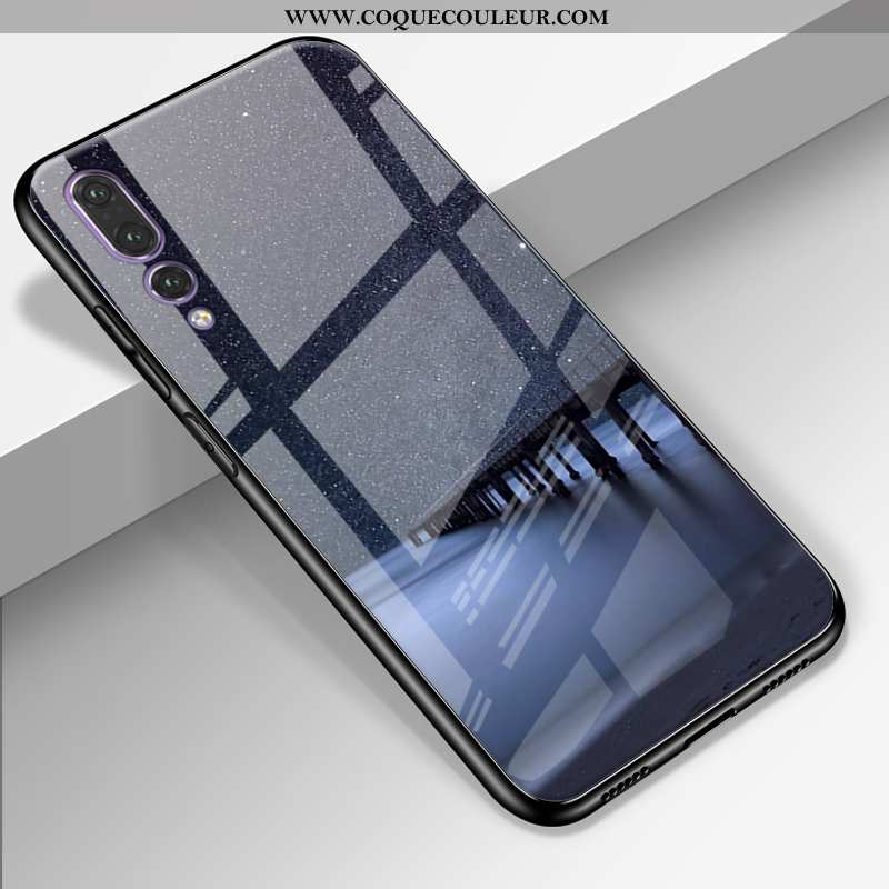 Housse Huawei P20 Pro Protection Amoureux Téléphone Portable, Étui Huawei P20 Pro Verre Délavé En Da