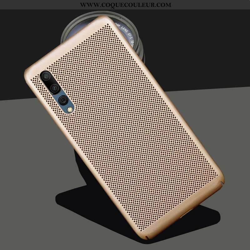 Housse Huawei P20 Pro Délavé En Daim Coque Bleu, Étui Huawei P20 Pro Protection Mesh Bleu