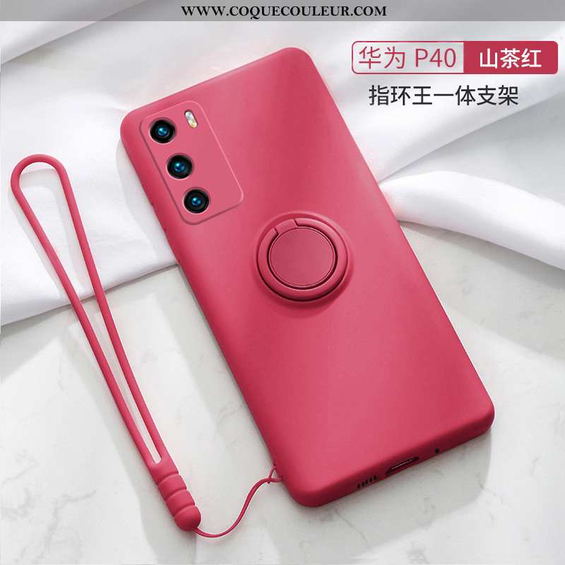 Housse Huawei P30 Légère Vent Tendance, Étui Huawei P30 Silicone Frais Rose