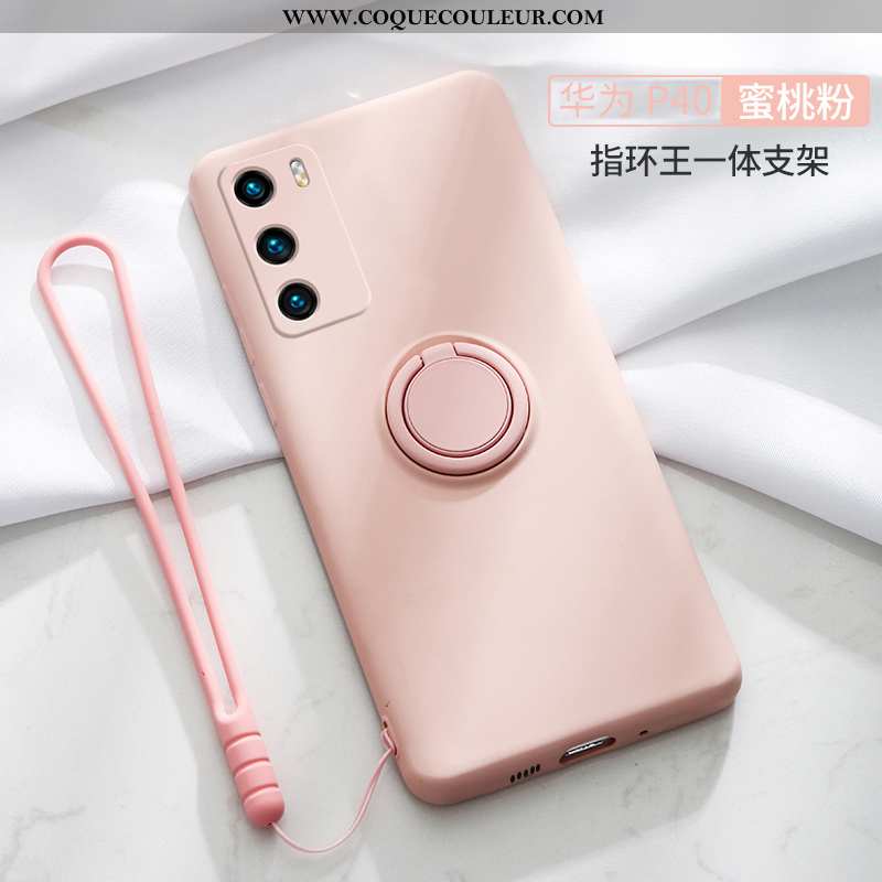 Housse Huawei P30 Légère Vent Tendance, Étui Huawei P30 Silicone Frais Rose