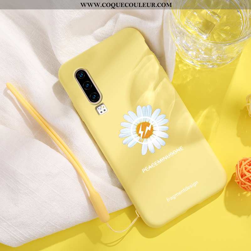 Coque Huawei P30 Tendance Téléphone Portable Simple, Housse Huawei P30 Légère Incassable Bleu