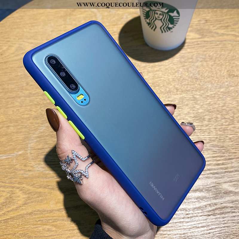 Housse Huawei P30 Protection Silicone Tout Compris, Étui Huawei P30 Délavé En Daim Amoureux Orange