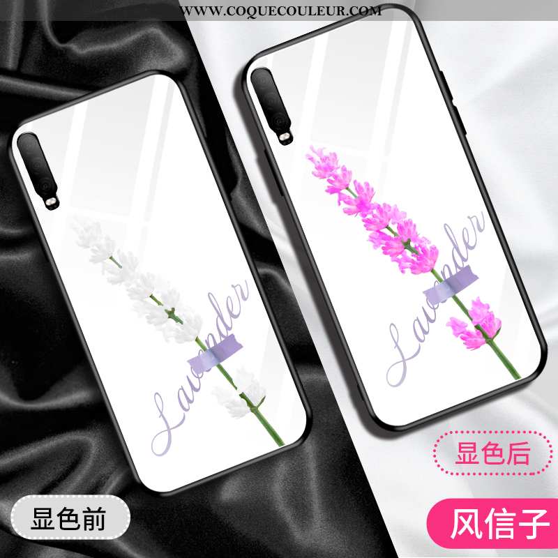 Étui Huawei P30 Verre Incassable, Coque Huawei P30 Personnalité Créatif Rose