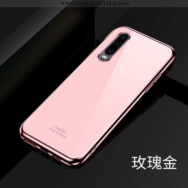 Étui Huawei P30 Légère Ultra Personnalité, Coque Huawei P30 Silicone Incassable Rose