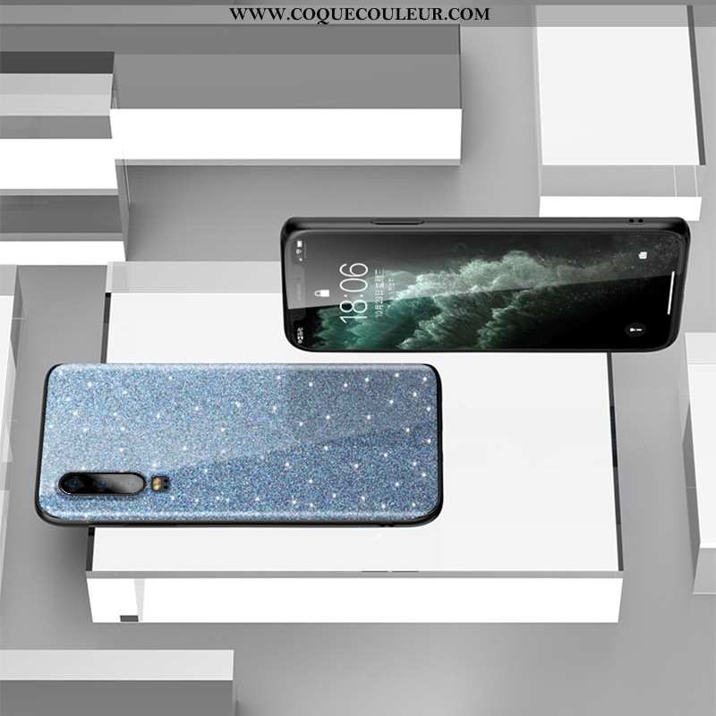 Étui Huawei P30 Personnalité Bleu, Coque Huawei P30 Créatif Téléphone Portable Bleu