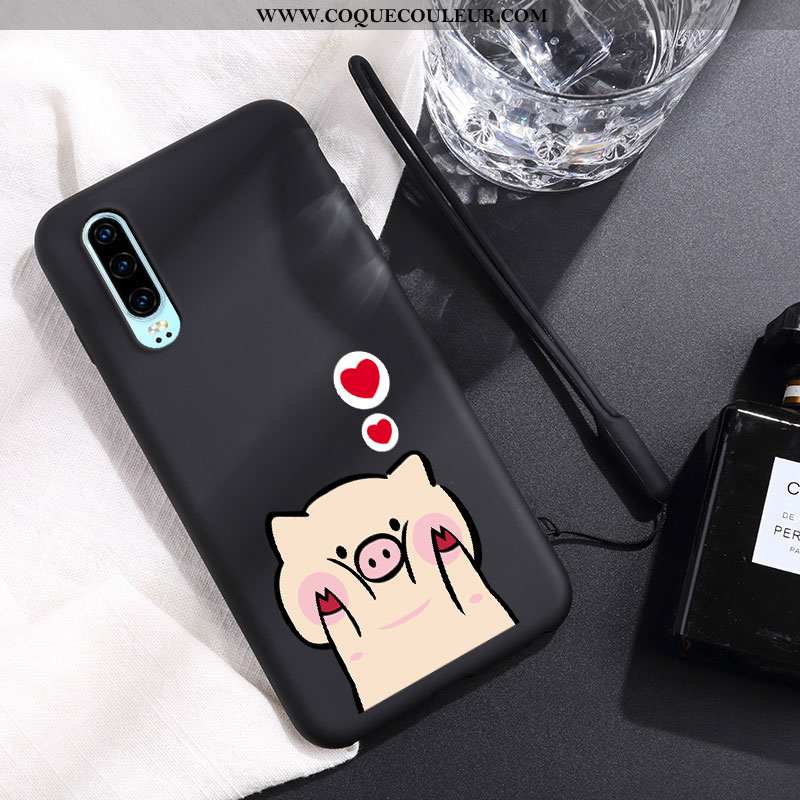 Étui Huawei P30 Légère Tendance, Coque Huawei P30 Silicone Mode Rouge