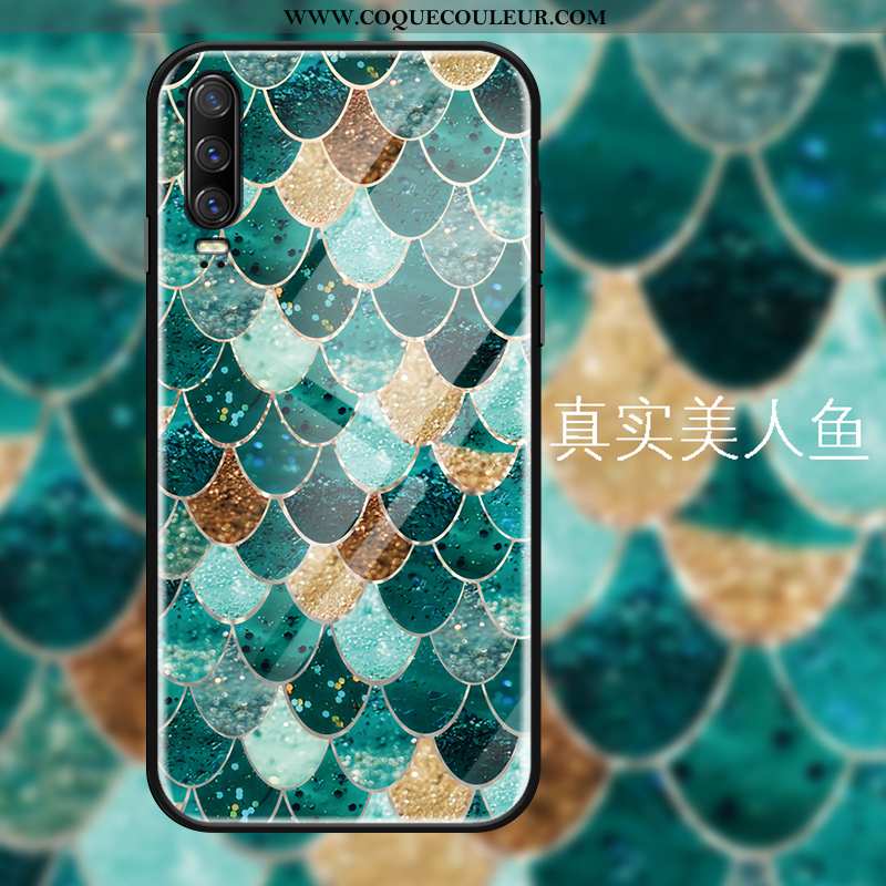 Housse Huawei P30 Personnalité Coque Protection, Étui Huawei P30 Créatif Tendance Verte