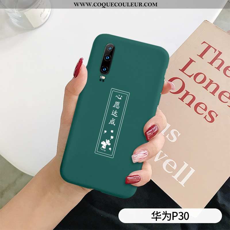 Coque Huawei P30 Ultra Net Rouge Délavé En Daim, Housse Huawei P30 Tendance Incassable