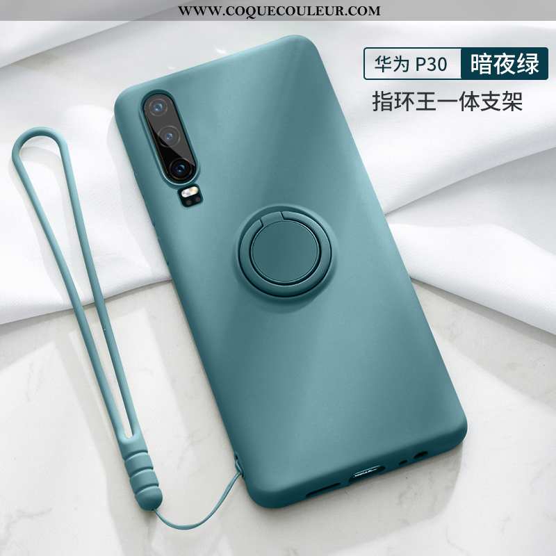 Étui Huawei P30 Silicone Ultra Délavé En Daim, Coque Huawei P30 Protection Tendance Rouge