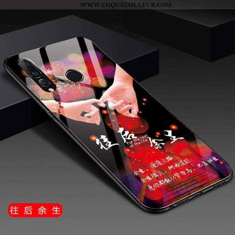 Housse Huawei P30 Lite Personnalité Rose Jeunesse, Étui Huawei P30 Lite Tendance Téléphone Portable